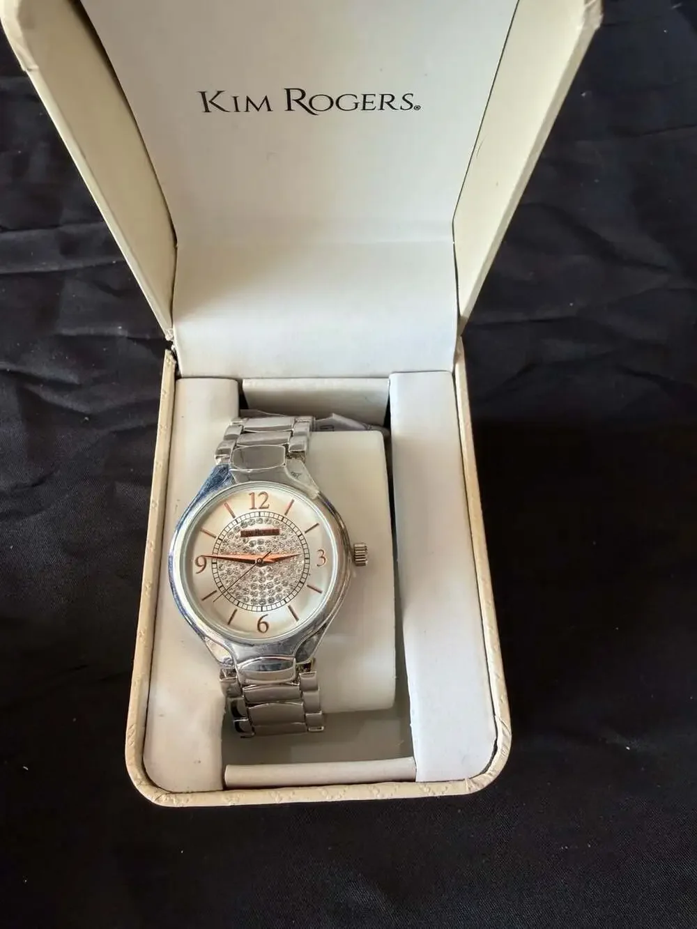 Kim Rogers Women's Silver Tone Watch -